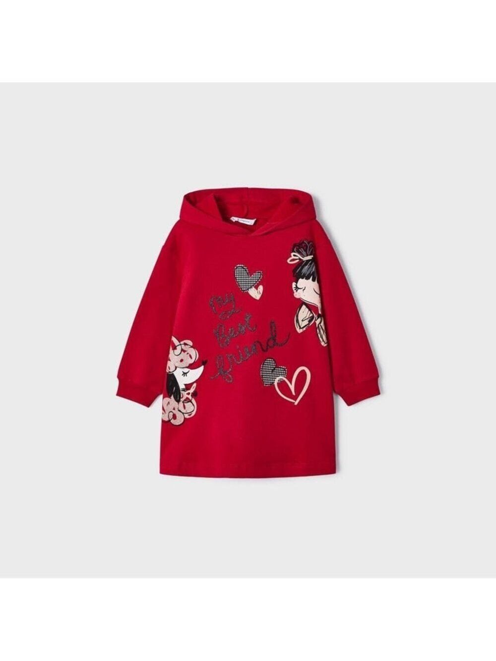 Size 7 Girls Mayoral Red Casual Kids Dress